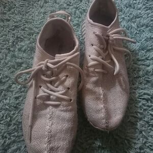 adidas Yeezi Women's Off White Knit Sneakers